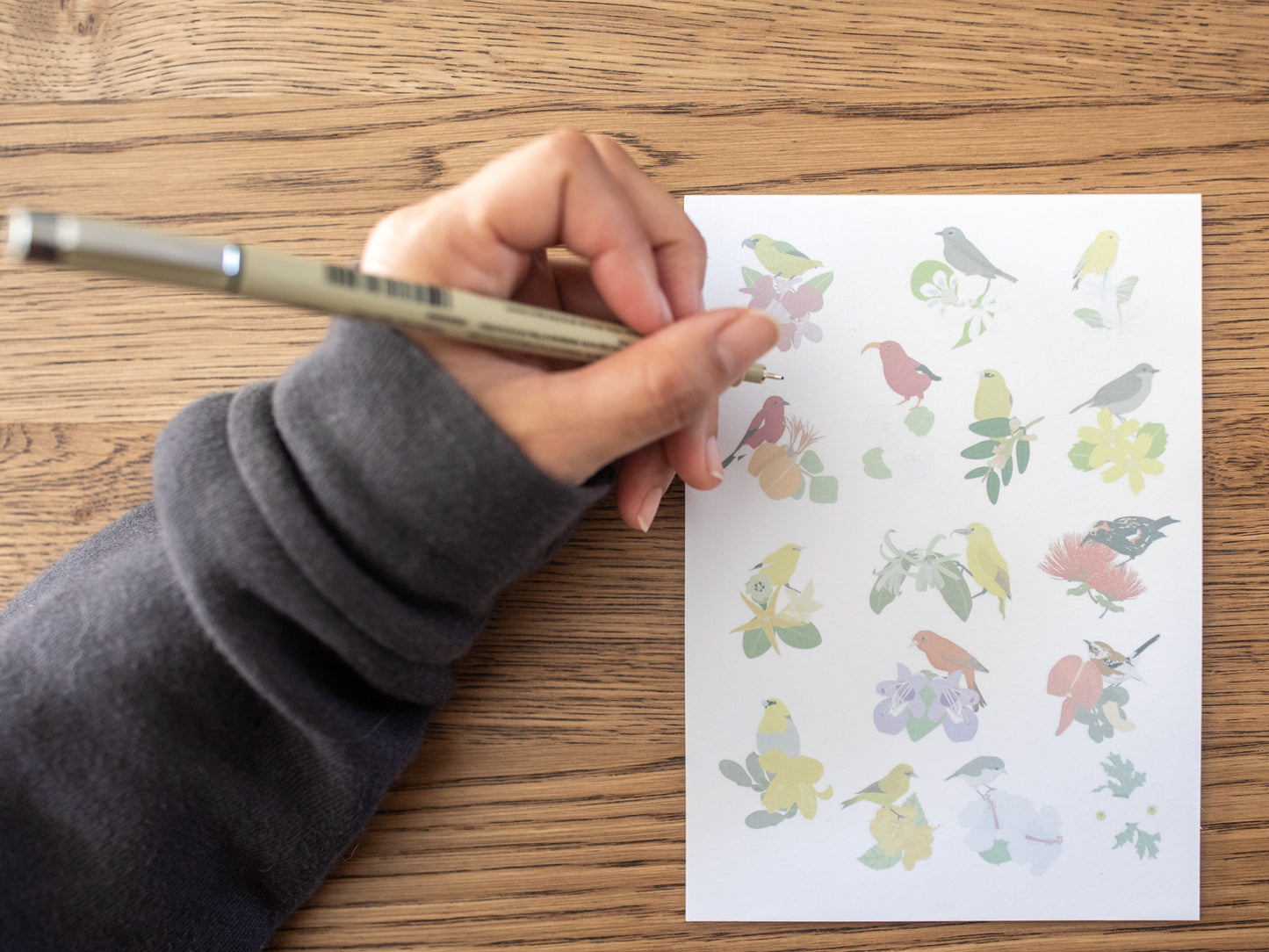 Hawaiian Forest Bird Notepad